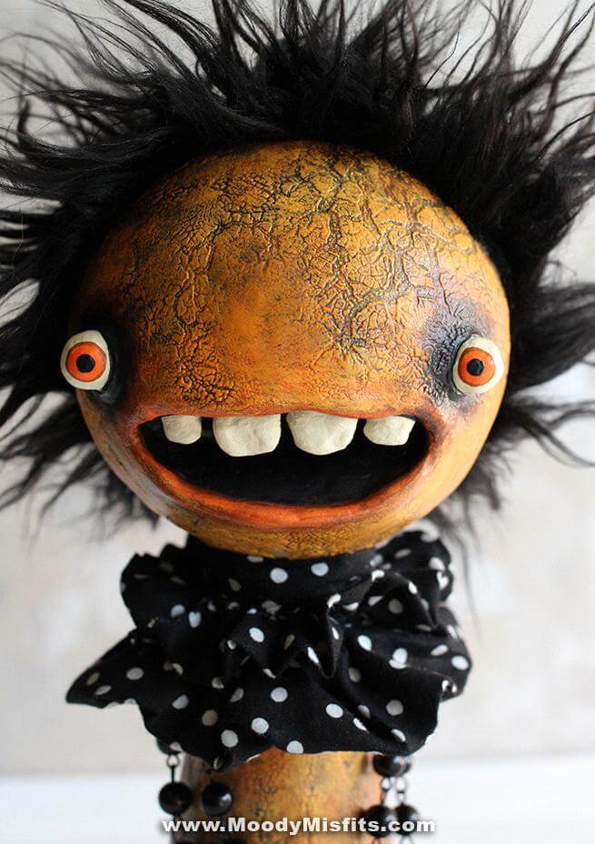 alteredside Moody Misfits by Jade Perez - creepy hand made dolls