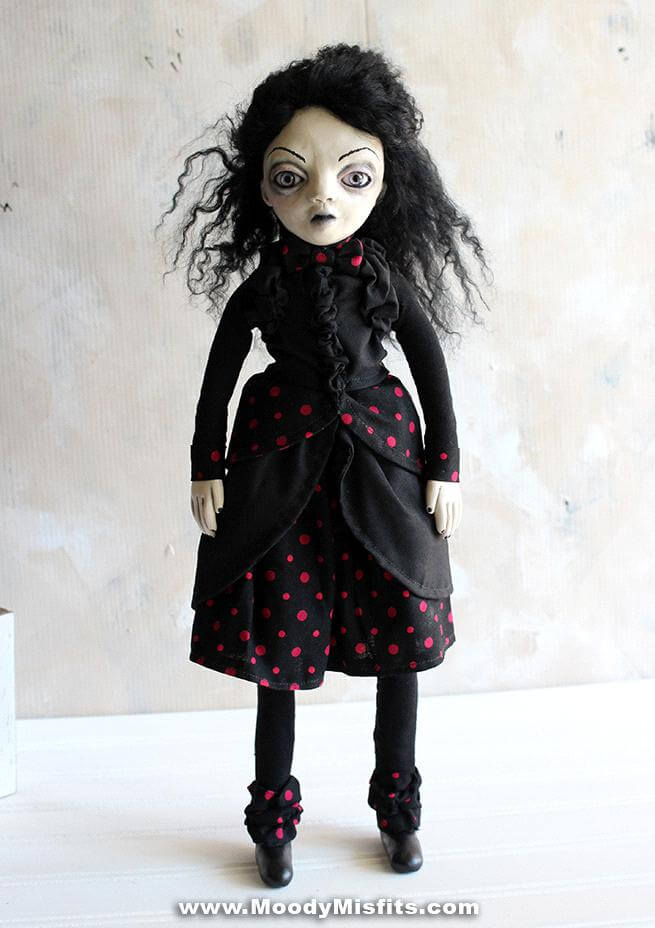 alteredside Moody Misfits - creepy hand made dolls